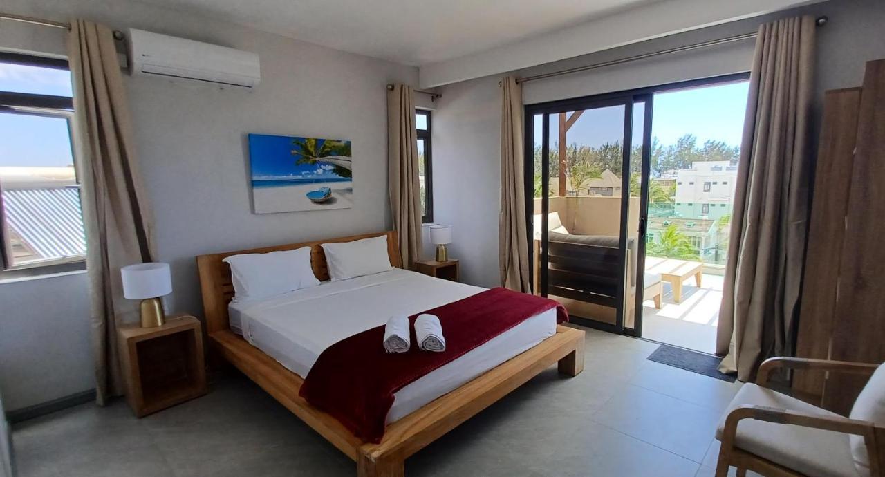 Splendide Penthouse Vue Mer A 5 Mn A Pied De La Plage Flic en Flac Exterior foto