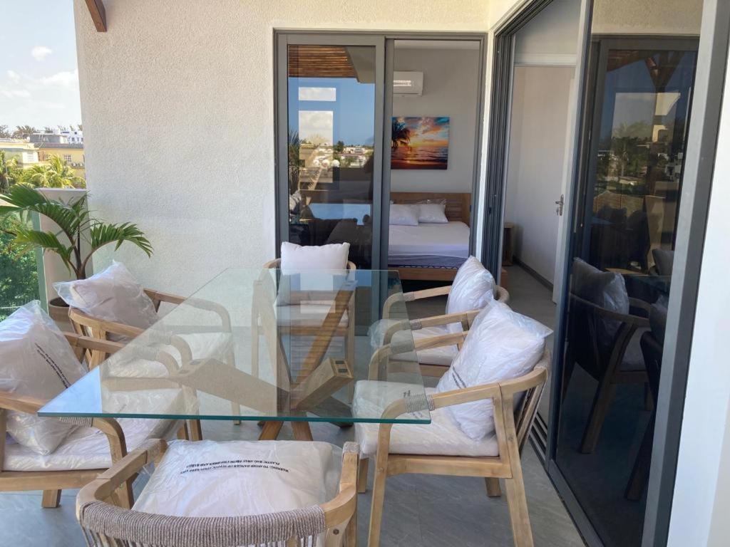 Splendide Penthouse Vue Mer A 5 Mn A Pied De La Plage Flic en Flac Exterior foto
