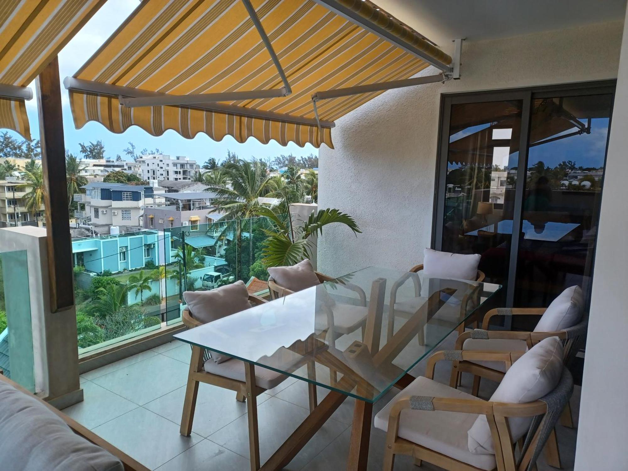 Splendide Penthouse Vue Mer A 5 Mn A Pied De La Plage Flic en Flac Exterior foto