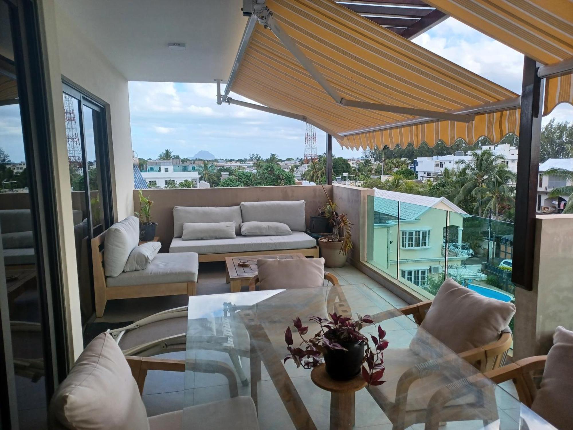 Splendide Penthouse Vue Mer A 5 Mn A Pied De La Plage Flic en Flac Exterior foto
